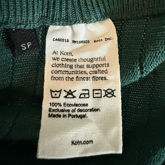 KOTN Gezira Pleated Midi Skirt – Racing Green – Size S - Picture 6 of 6